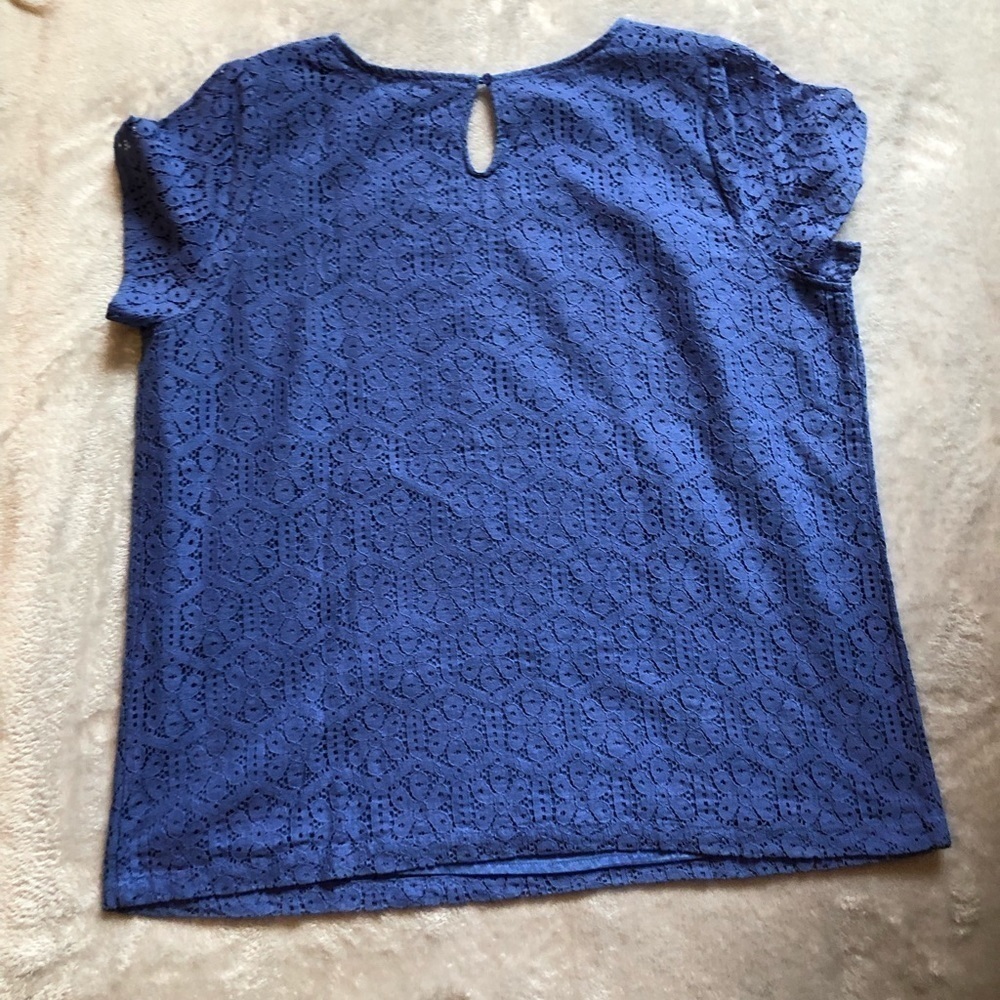 🐩 🌹Lace short sleeves cotton blouse - Picture 4 of 4